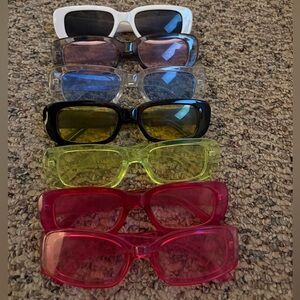 Rectangle Sunglasses Set
